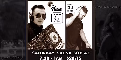 SATURDAY Salsa Bachata Social feat DJ YESII and RUEDA with GIO