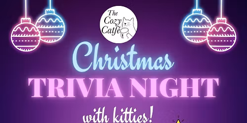 Christmas Trivia Night with kitties