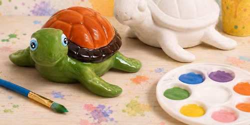 Kids Camp Turtle Ceramic Painting Class! Afternoon Class