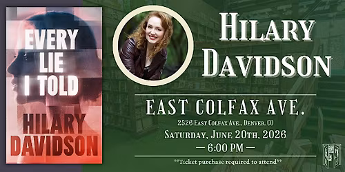 Hilary Davidson Live at Tattered Cover Colfax