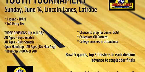 Lincoln Lanes Annual Summer Youth Tournament