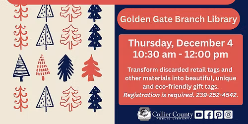 Gift Tags for the Holidays: An Upcycling Craft at Golden Gate Branch Library