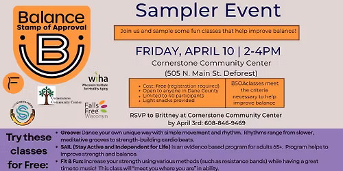 Evidence based exercise classes for no cost!