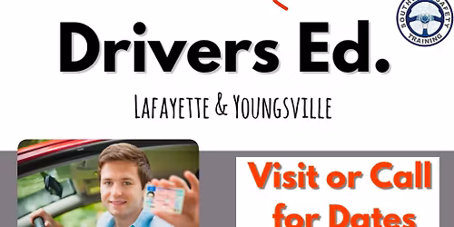 DRIVERS ED Youngsville \/ Weekend course for 14yrs.9mo-17yrs of age