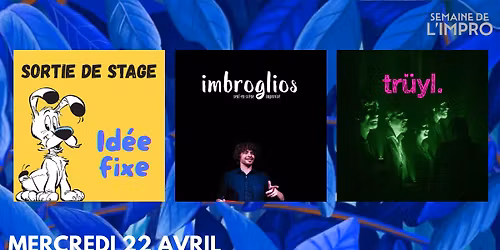 sortie de stage \u00ab Id\u00e9e fixe \u00bb -  Imbroglios - tr\u00fcyl.  | Semaine de l'Impro 2026