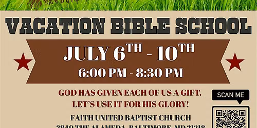 Vacation Bible School - Reigning with Purpose