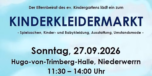 Kinderkleidermarkt Niederwerrn 27.09.2026
