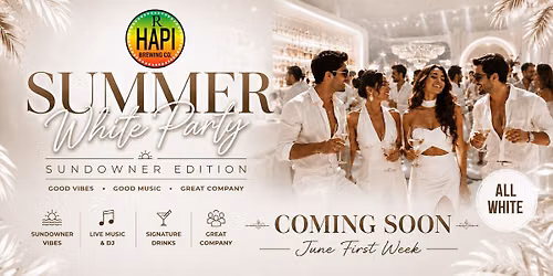 Summer White Party - Sundowner Edition