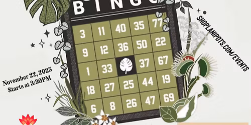Saturday Plant Bingo