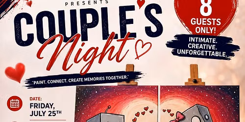 \ud83c\udfa8 Couple's Night: Paint, Connect, Create Memories Together \u2764\ufe0f