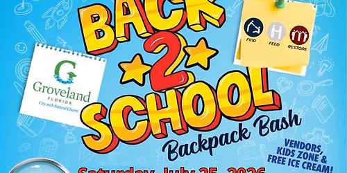 Groveland Back 2 School Backpack Bash
