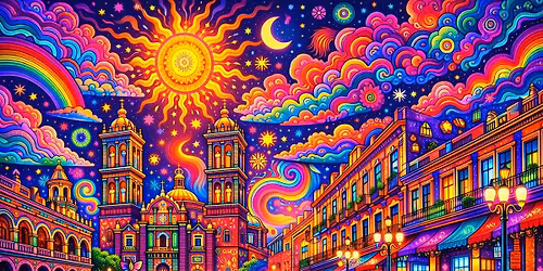 SINCRON\u00cdA Psychedelic Trance Experience \/ The Night Sky