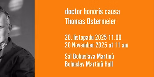 Doctor honoris causa - Thomas Ostermeier