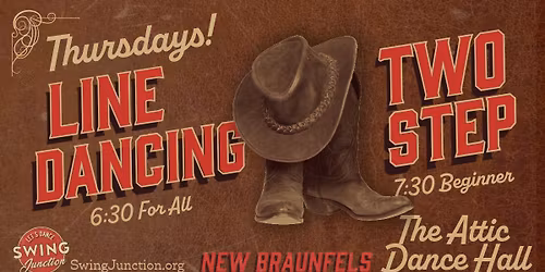\ud83e\udd20 Country Line Dancing & 2 Step at Attic Dance Hall \u2013 New Braunfels