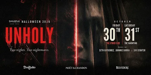 UNHOLY SHUFFLE HALLOWEEN 2026 (OCT 30 & 31)