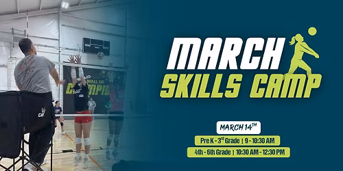 March Volleyball Skills Camp