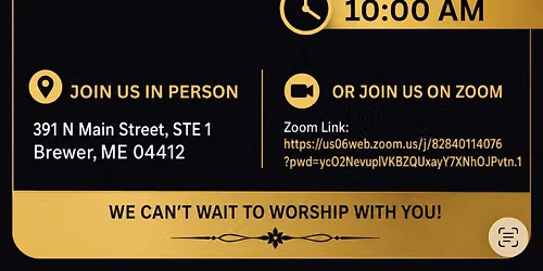 Sunday worship service