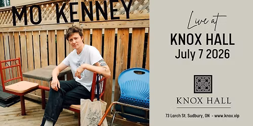 MO KENNEY - LIVE at Knox Hall