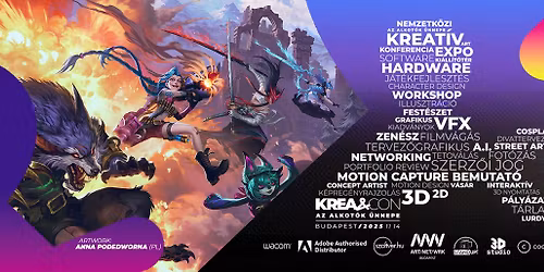 KreaCon - Kreat\u00edv alkot\u00f3knak sz\u00f3l\u00f3 Konferencia, Expo \u00e9s V\u00e1s\u00e1r