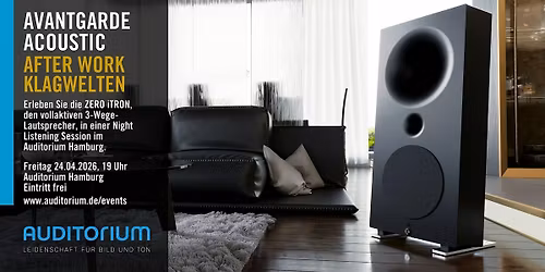 After Work Klangwelten: Avantgarde Acoustic Zero iTron