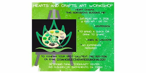 May Hearts & Crafts Art Workshop: Heart Chakra