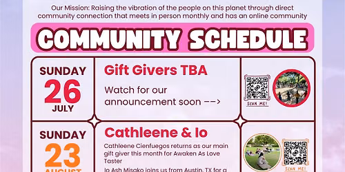 September 2026 - Energy FEST - A Conscious Vision Monthly Gathering