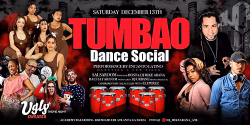 TUMBAO Dance Social UGLY Sweater Night Ft. Debut by Encanto Latino