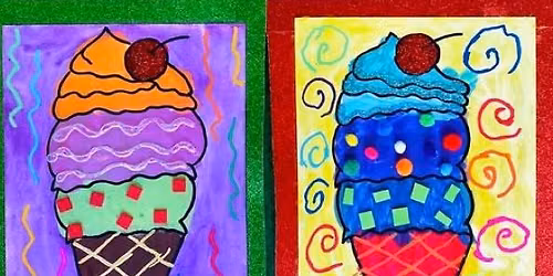 Ice Cream Sundaes on Sunday Paint Party