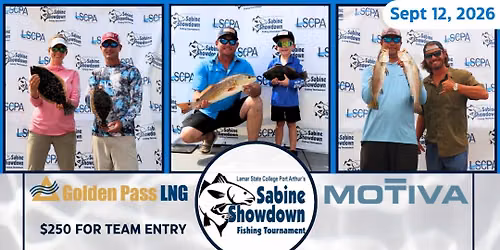 Sabine Showdown Fishing Tournament