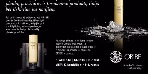 Kvie\u010diame susipa\u017einti su prabangiais ORIBE produktais