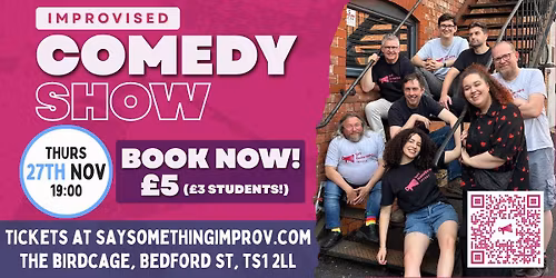 Improvised Comedy Night @ The Birdcage with Say Something Improv