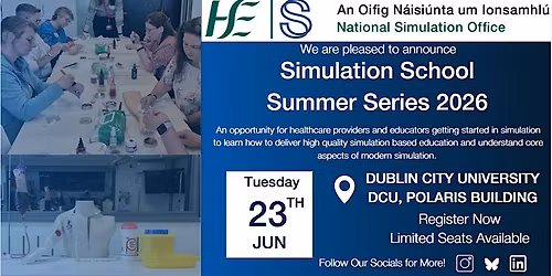 National Simulation Office Summer School DCU 23rd June 2026