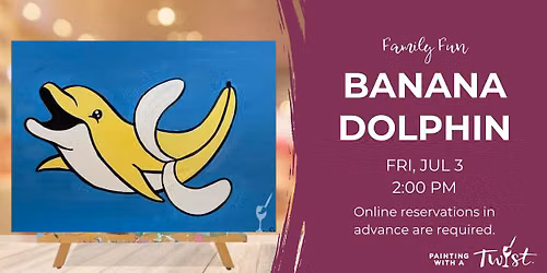 Family Painting Fun - Banana Dolphin