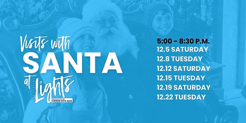 Visits with Santa at Five Seasons Lights