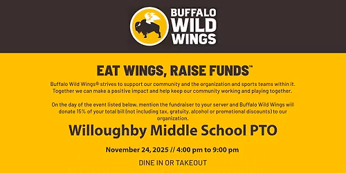 Buffalo Wild Wings Dine to Donate