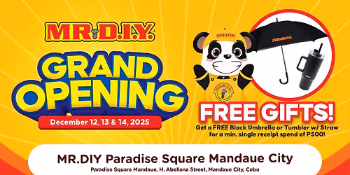 GRAND OPENING: MR DIY Paradise Square, Mandaue City