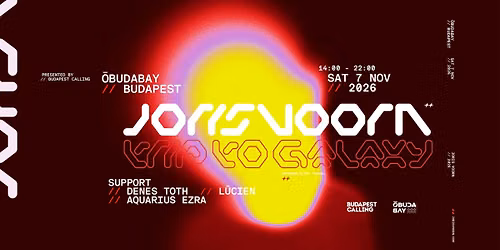 JORIS VOORN - Trip To Galaxy\ud83e\ude90Daytime Event @\u00d3buda Bay \u25d1 NOV 7