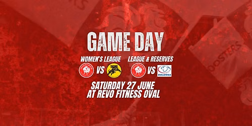 Game Day at Revo Fitness Oval Saturday 27 June 