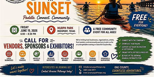 PATHWAYS KAYAK AT SUNSET: CALL FOR VENDORS, PARTNERS & EXHIBITORS