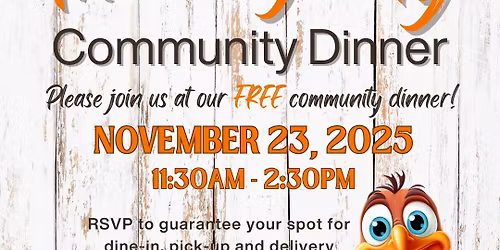 FREE Thanksgiving Community Dinner 