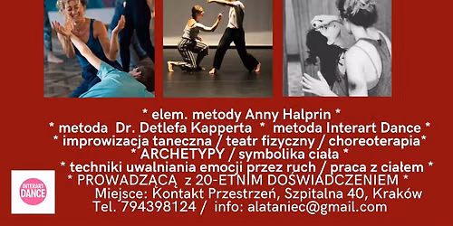 Kurs Ta\u0144ca Terapeutycznego i Ta\u0144ca Wsp\u00f3\u0142czesnego z Alicj\u0105 Miszczor w Krakowie