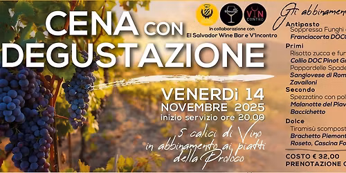 Cena con Degustazione