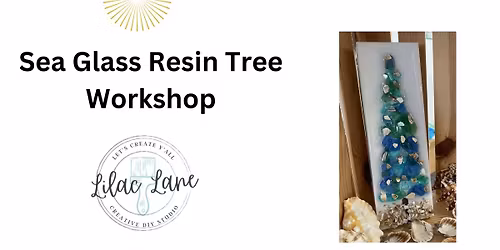 Sea Glass Resin Tree