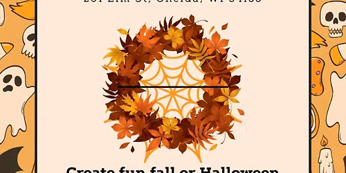DIY @TheLibrary: Fall & Halloween Wreaths