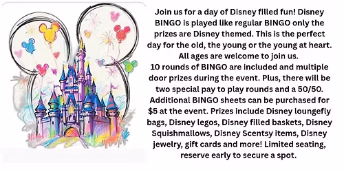 Disney Bingo & Milkshakes!