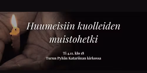 Huumeisiin kuolleiden muistotilaisuus Turussa 