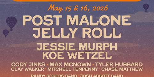 Post Malone and Jelly Roll at Razorback Stadium