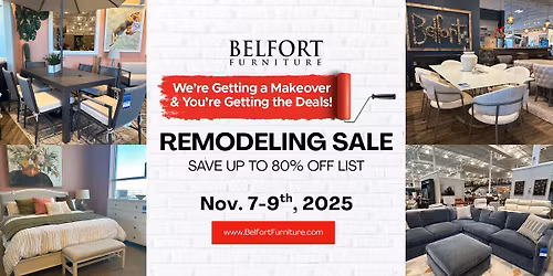 Belfort Furniture Remodeling Sale