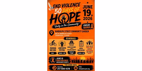 End Violence: 50 Days of Hope | Unity in the Community