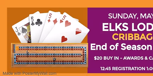 For Members & Their Guests - End of Season Cribbage Game